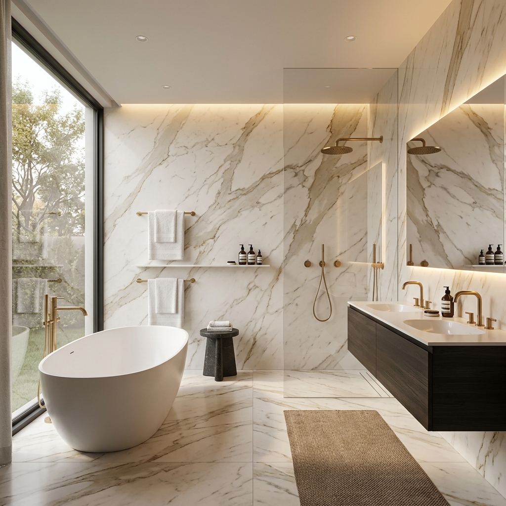 Calacatta Gold Marble Tiles